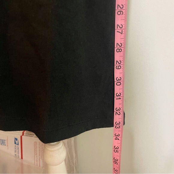 NWT MADEWELL Tina T-Shirt Dress Mini Short Sleeve Crewneck Solid Black New - Picture 7 of 7